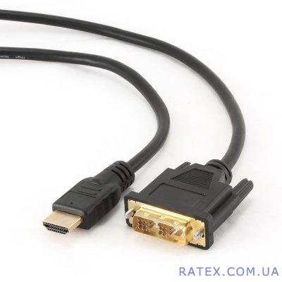  . HDMI - . DVI (18+1)(0,5 )(Cablexpert)(CC-HDMI-DVI-0.5M)